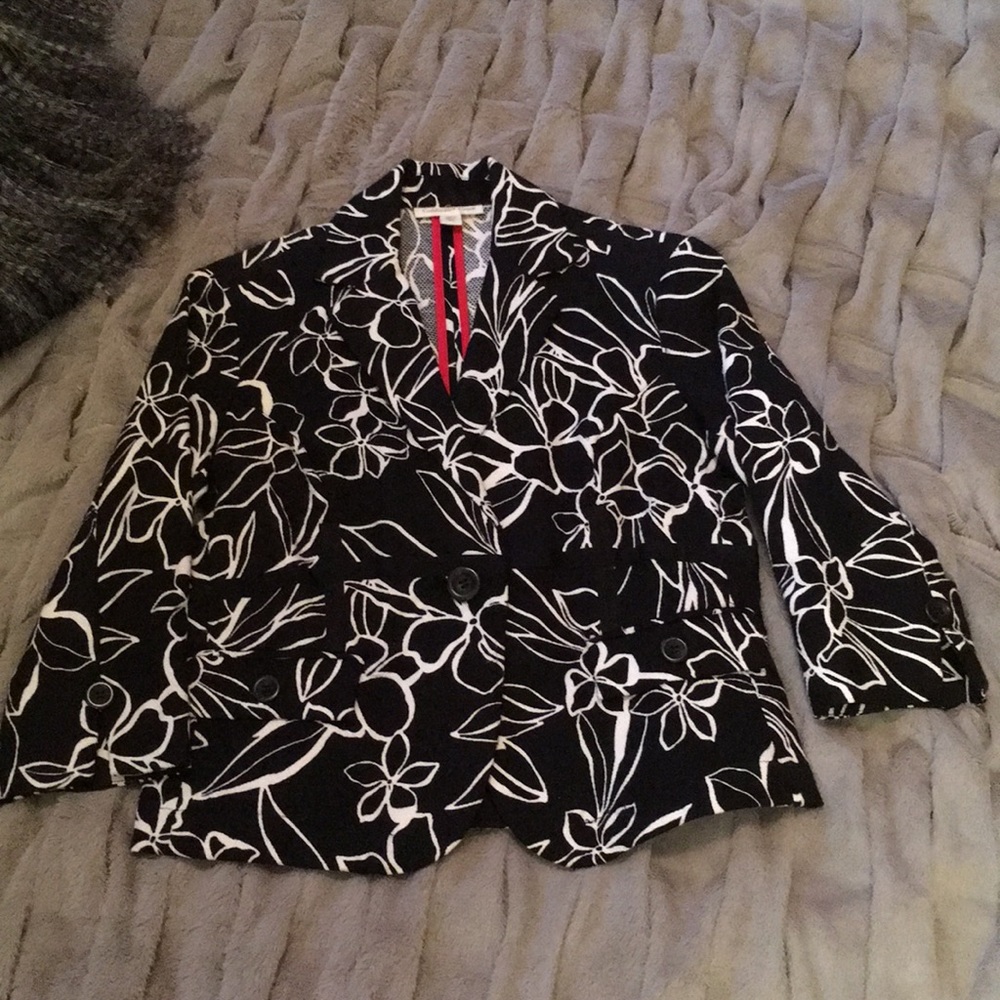 Coldwater Creek black and white blazer